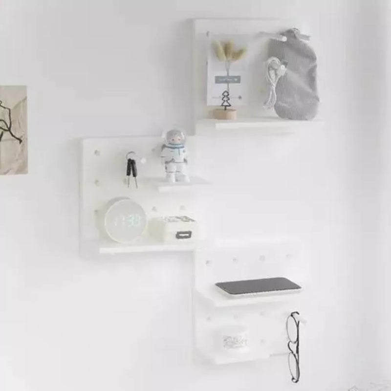 Painel Organizador Pegboard com Prateleiras