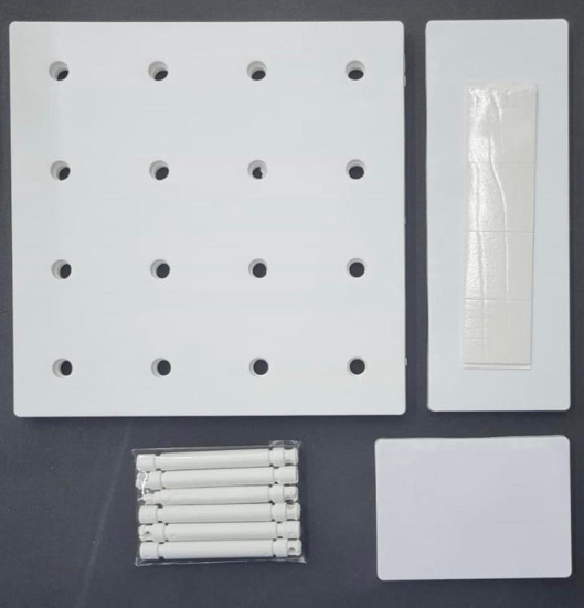 Painel Organizador Pegboard com Prateleiras